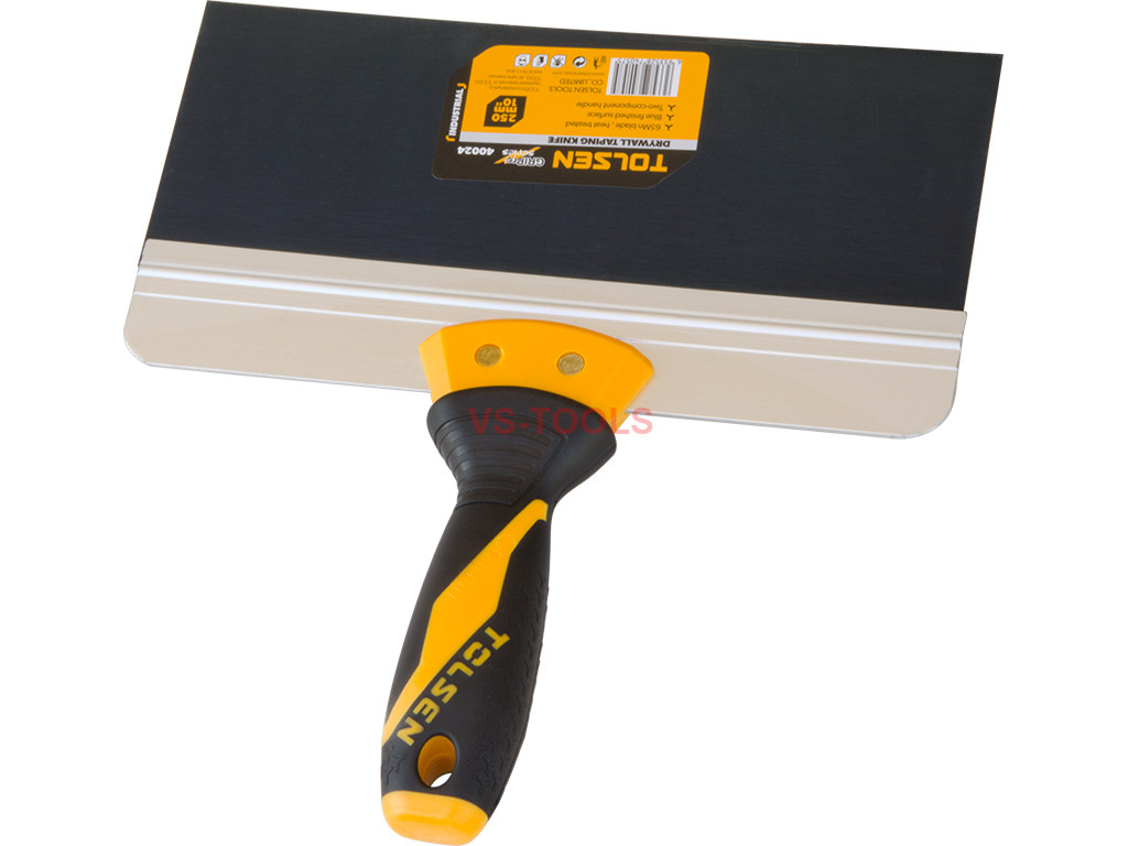 10in Blue Steel Drywall Finishing Paint Scraper Premium Taping